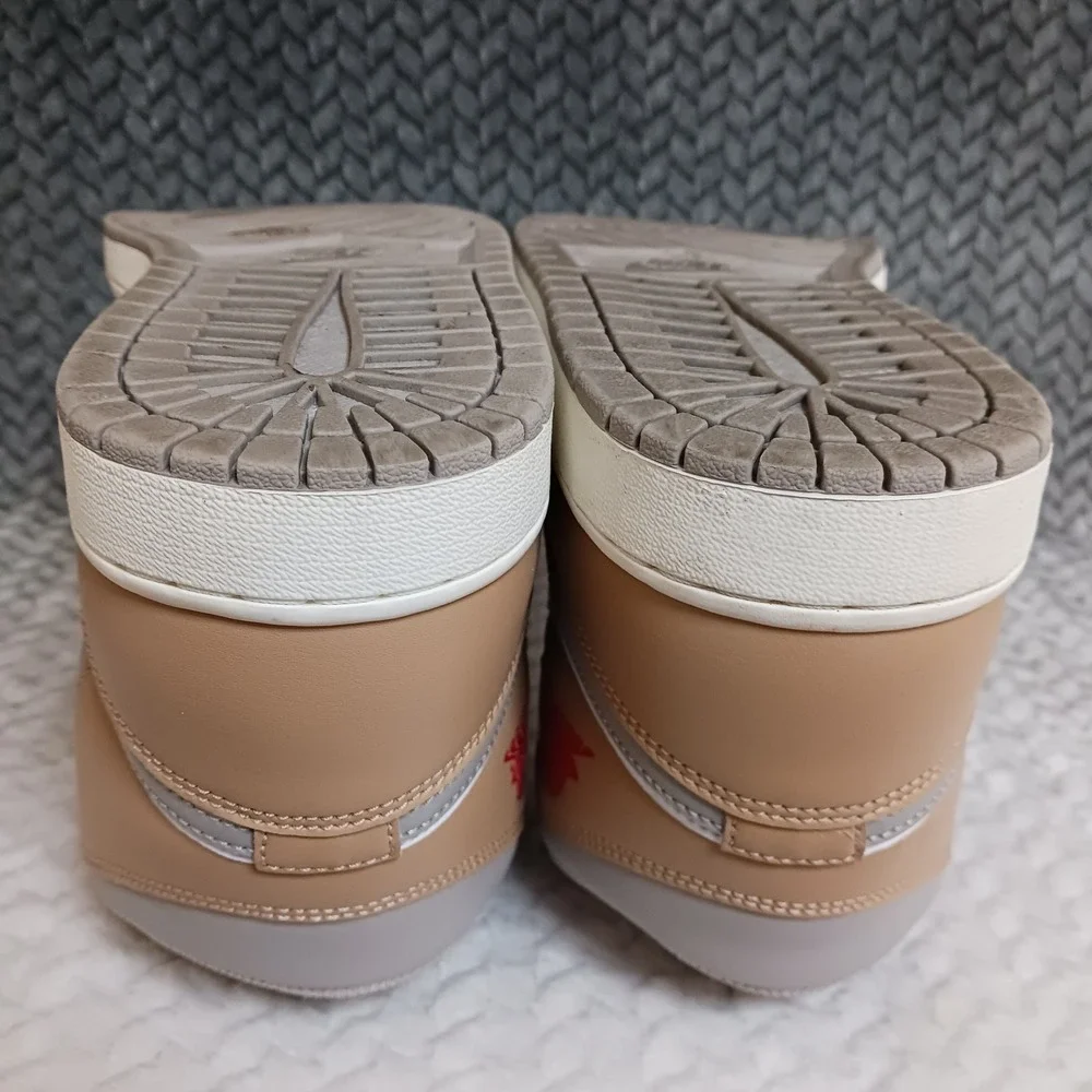 Air Jordan 1 Mid Hemp White Men's Sneakers Shoes Size 11.5
